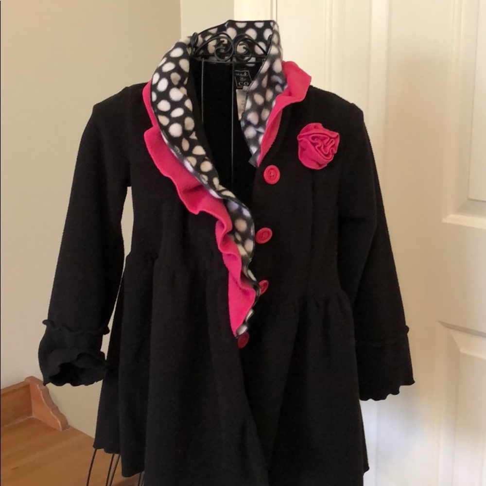 Mack and co soft fleece jacket size 4T